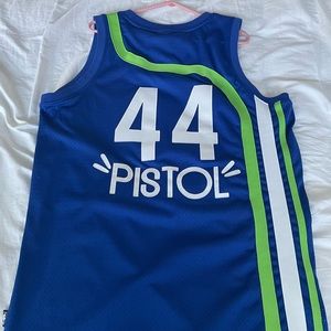 Authentic Reebok Hardwood Classics Pistol Pete Maravich Atlanta Hawks Jersey L